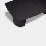 Tafel Deens Ovaal Eikenhout - Half Rond - Night Glow