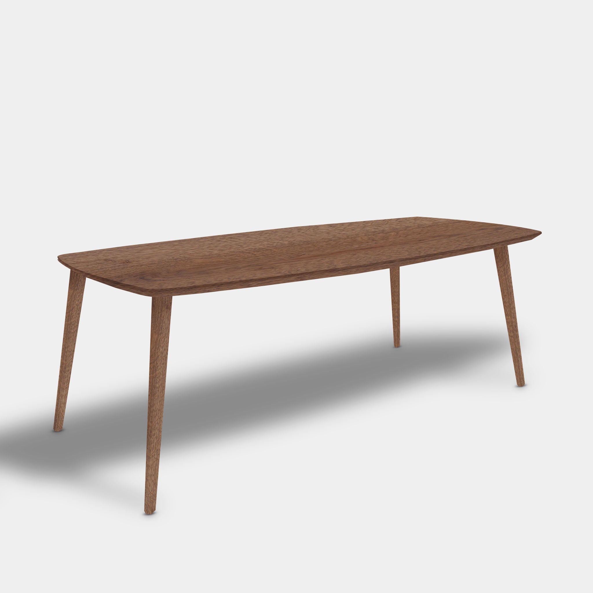 Tafel Deens Ovaal Eikenhout - Konisch - Cinnamon