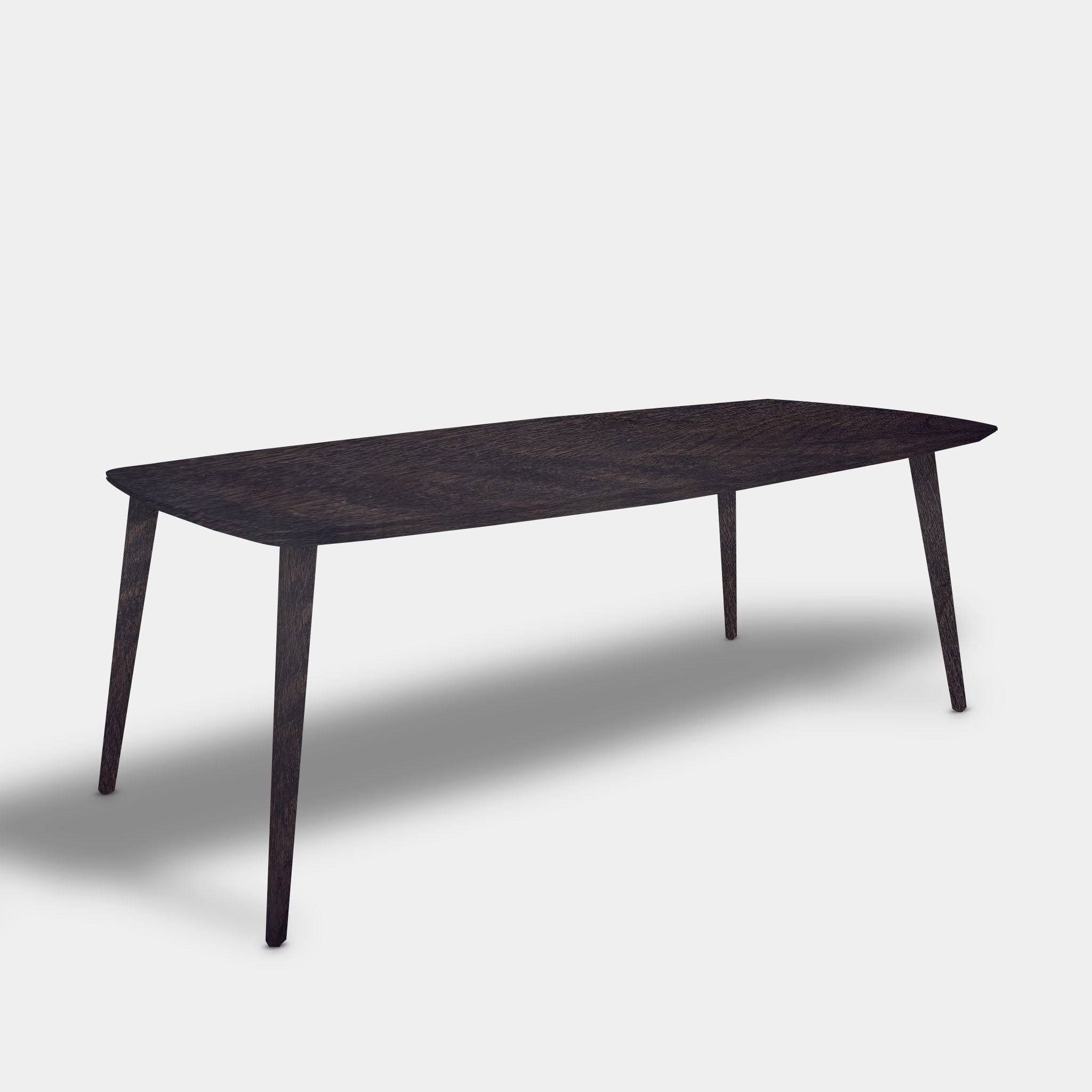 Tafel Deens Ovaal Eikenhout - Konisch - Dark Grey