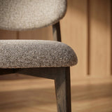 Japandi Eetkamerstoel Suna – Charcoal and Sand