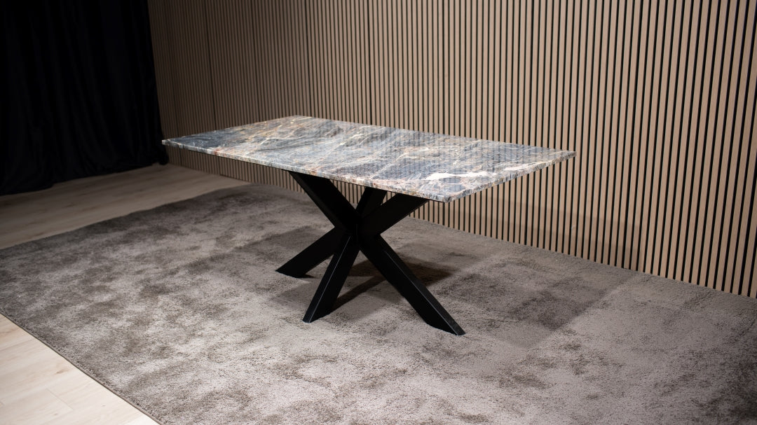 Memphis Dark Eettafel – Rechthoekig (90x190 cm)