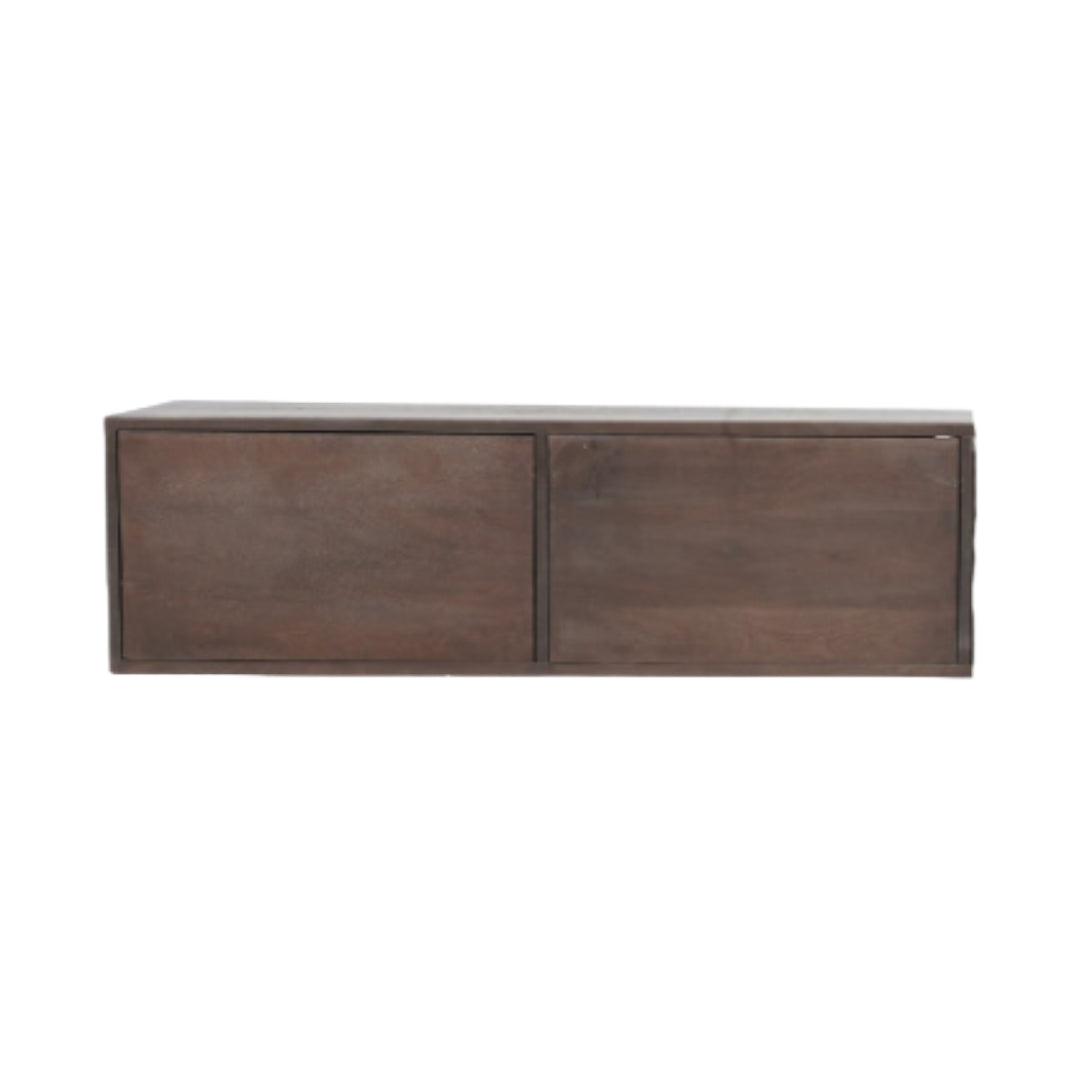 Zwevend tv-meubel Vision Walnut | 120 cm