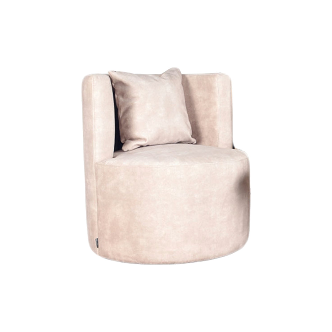 Fauteuil Evy - Natuurlijk - Fluweel