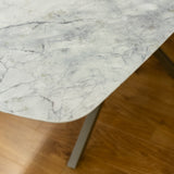 Carrara quartz stone Deens Ovaal 240x100