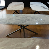 Carrara quartz stone Deens Ovaal 240x100