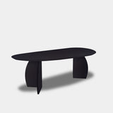 Tafel organisch eikenhout - Set Driehoek - Donker Eiken