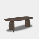 Tafel organisch eikenhout - Set Driehoek - Zand