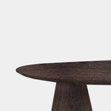 Tafel organisch eikenhout - Set Kegelpoot - Dear Brown