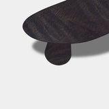 Tafel organisch eikenhout - Set Kegelpoot - Dark Grey