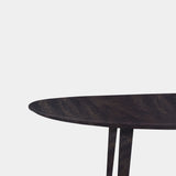 Tafel organisch eikenhout - Konisch - Dark Grey