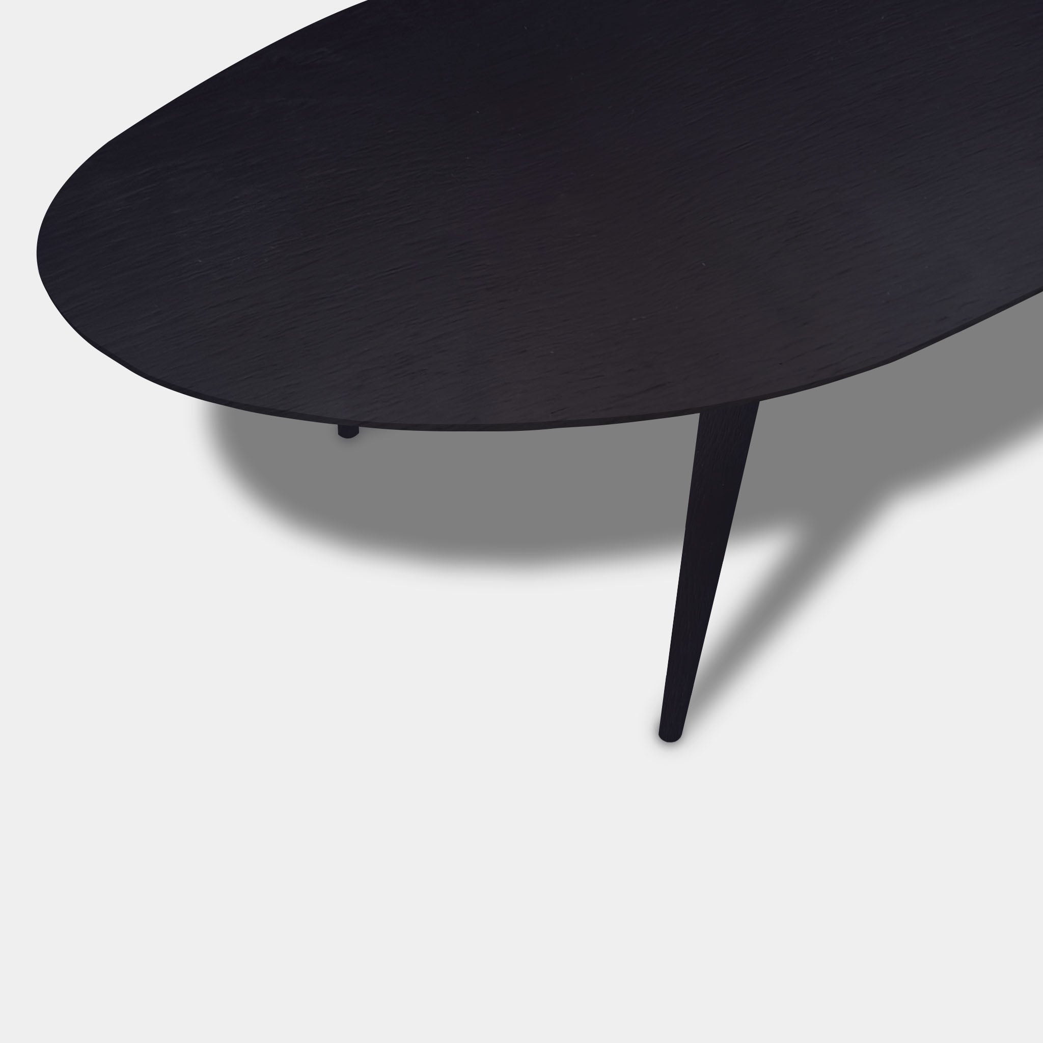 Tafel organisch eikenhout - Konisch - Donker Eiken