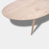 Tafel organisch eikenhout - Konisch - Onbehandeld