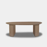 Tafel organisch eikenhout - Half Rond - Pura Natura
