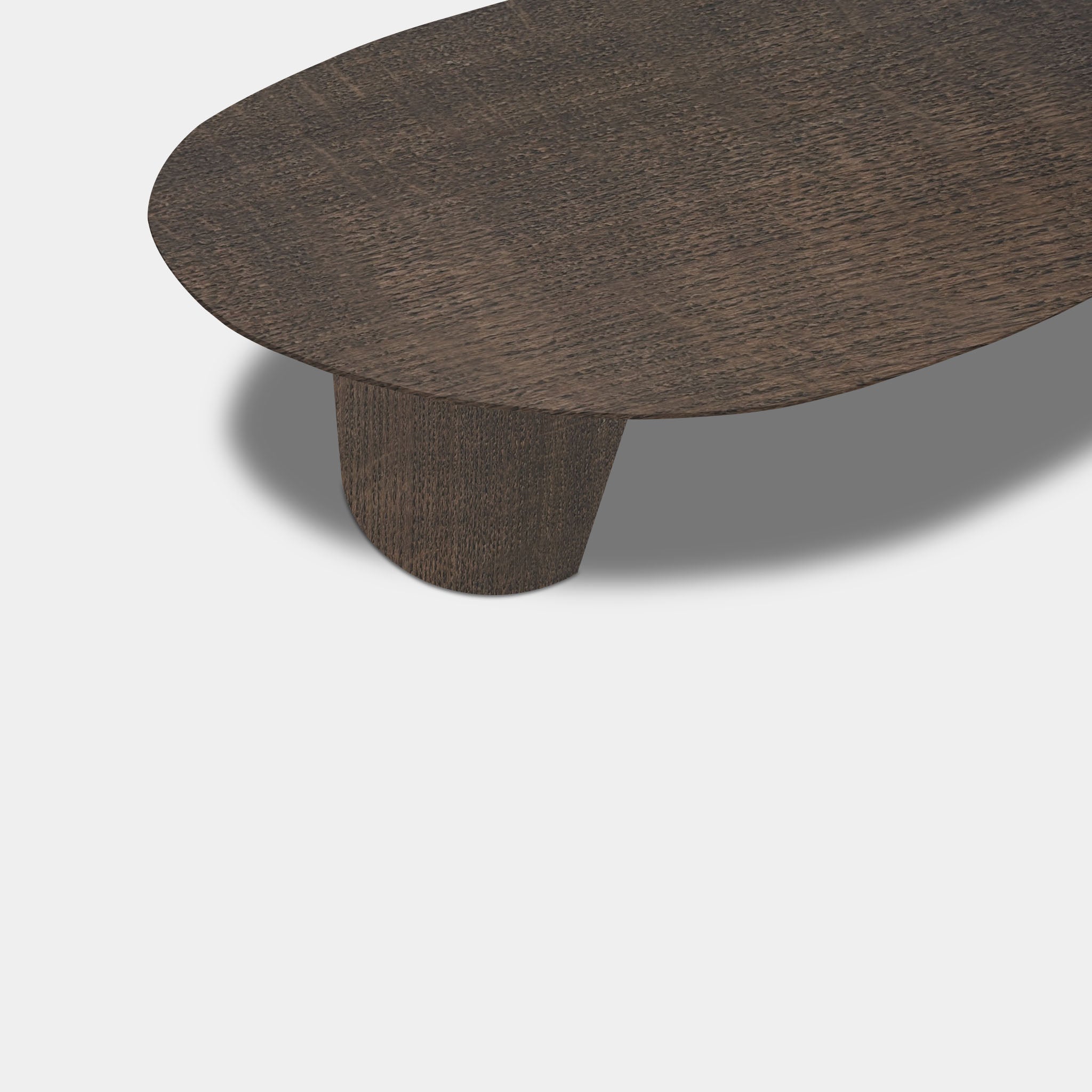Tafel organisch eikenhout - Half Rond - Zand