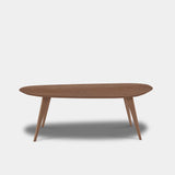 Tafel organisch eikenhout - Hout Onderstel - Cinnamon