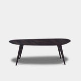 Tafel organisch eikenhout - Hout Onderstel - Dark Grey