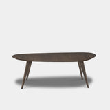 Tafel organisch eikenhout - Hout Onderstel - Zand