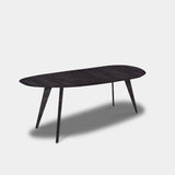 Tafel organisch eikenhout - Hout Onderstel - Dark Grey