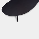 Tafel organisch eikenhout - Hout Onderstel - Donker Eiken