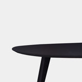Tafel organisch eikenhout - Hout Onderstel - Donker Eiken