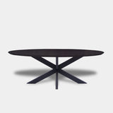 Tafel Ovaal Eikenhout - Matrix XL - Night Glow