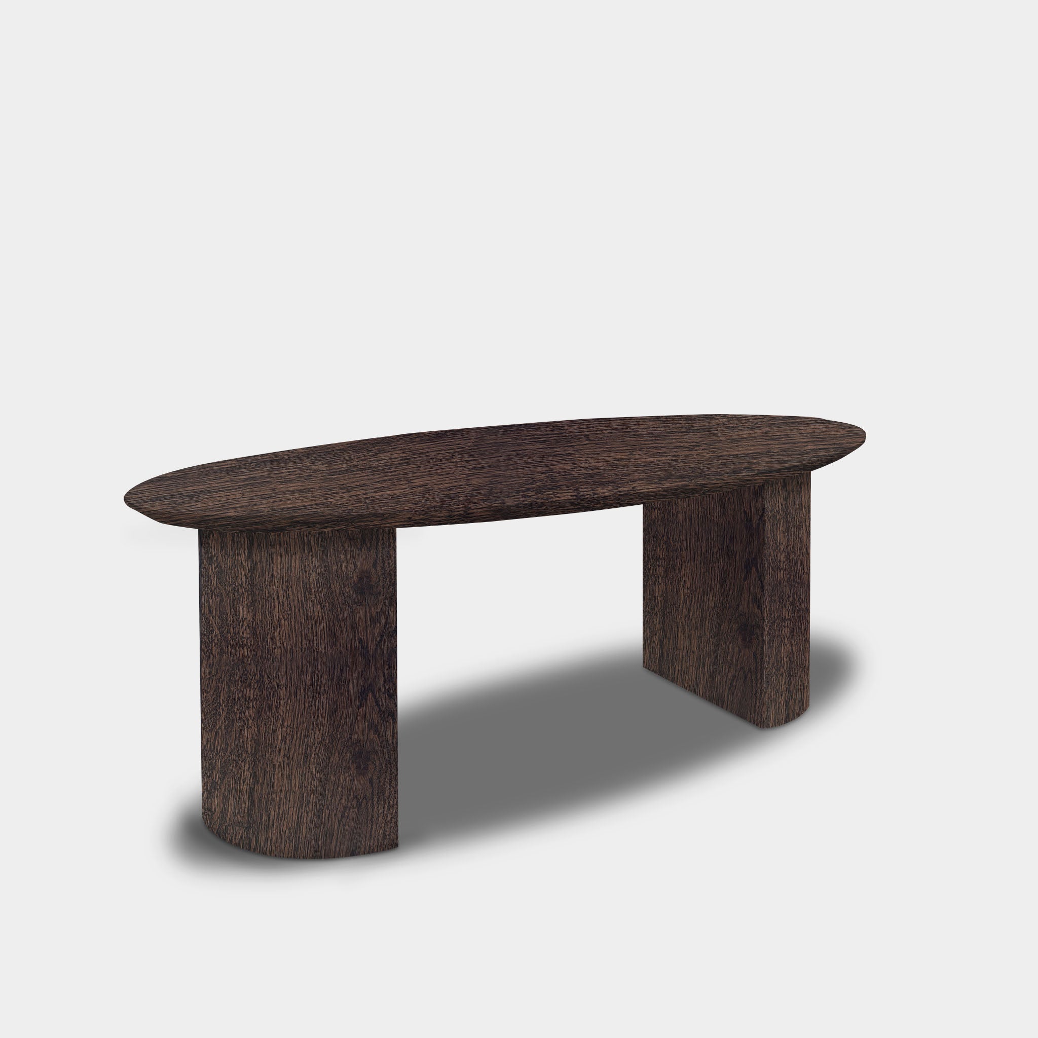 Tafel Ovaal Eikenhout - Half Rond - Dear Brown