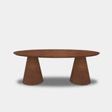 Oval Table Oak - Set Cone Leg - Tuscany 102