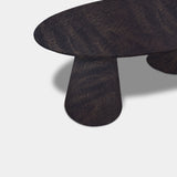 Table Oval Oak - Set Cone Leg - Dark Grey