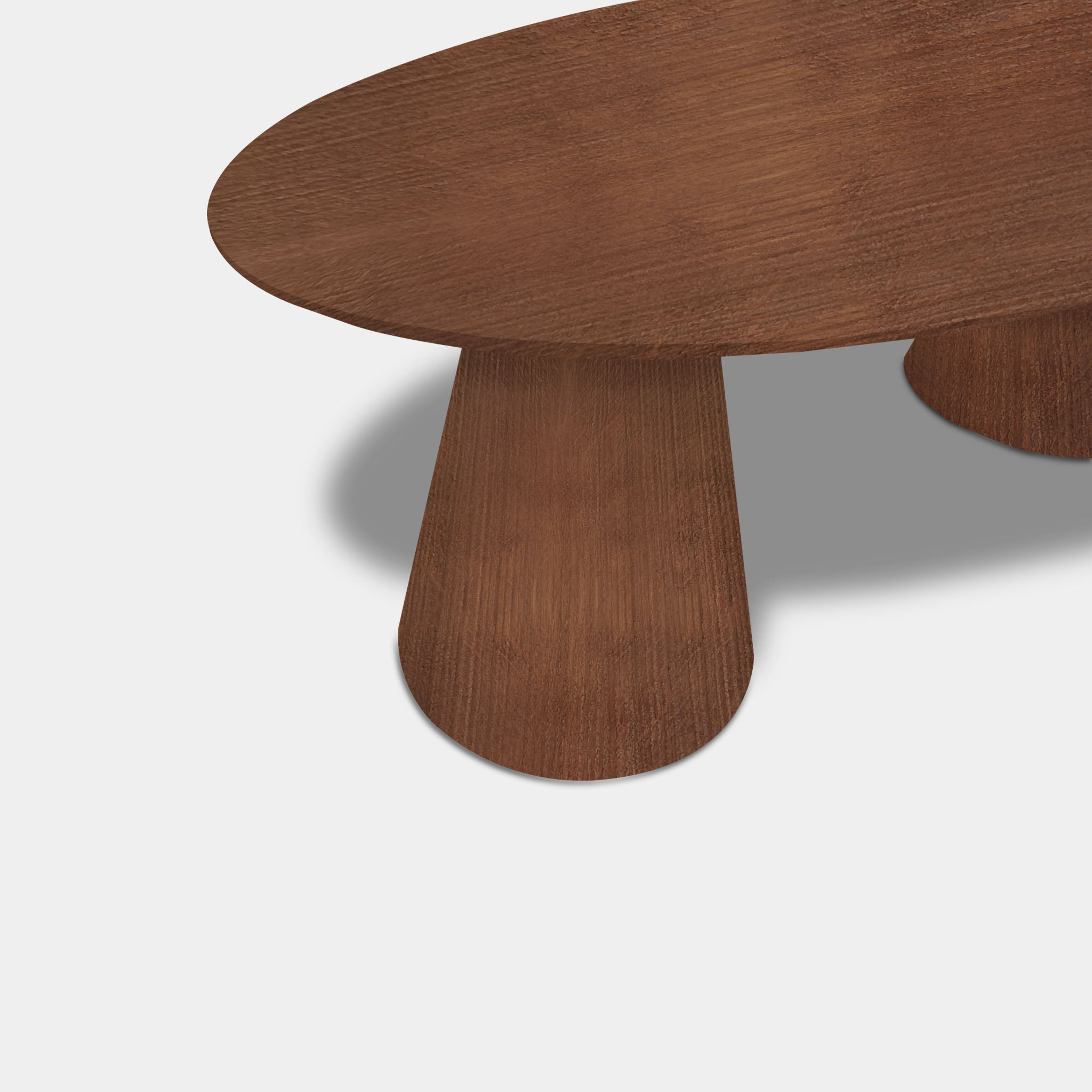 Oval Table Oak - Set Cone Leg - Tuscany 102