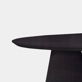 Tafel Ovaal Eikenhout - Set Kegelpoot - Night Glow