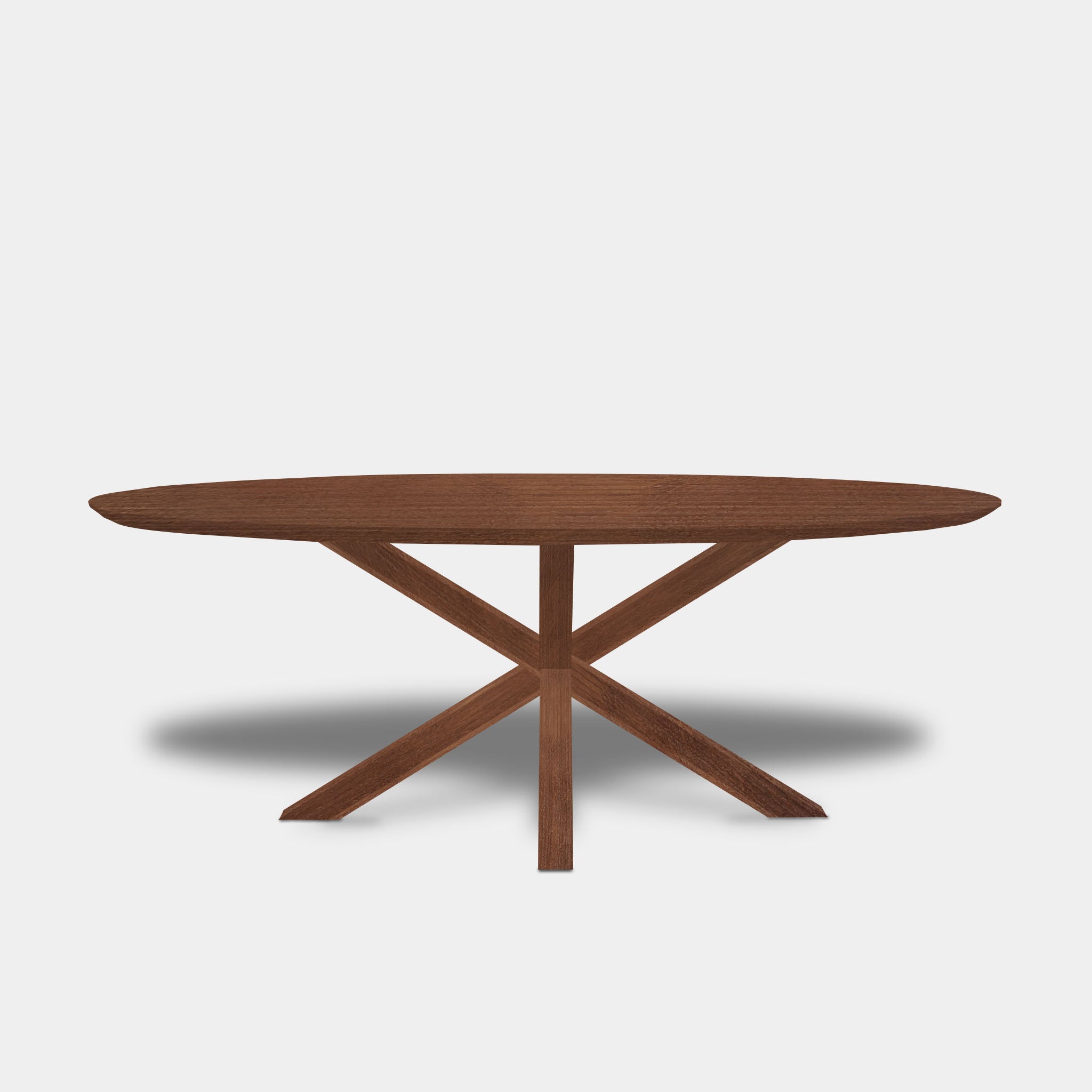 Tafel Ovaal Eikenhout - Matrix Hout - Toscane 102