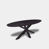 Tafel Ovaal Eikenhout - Matrix Hout - Night Glow
