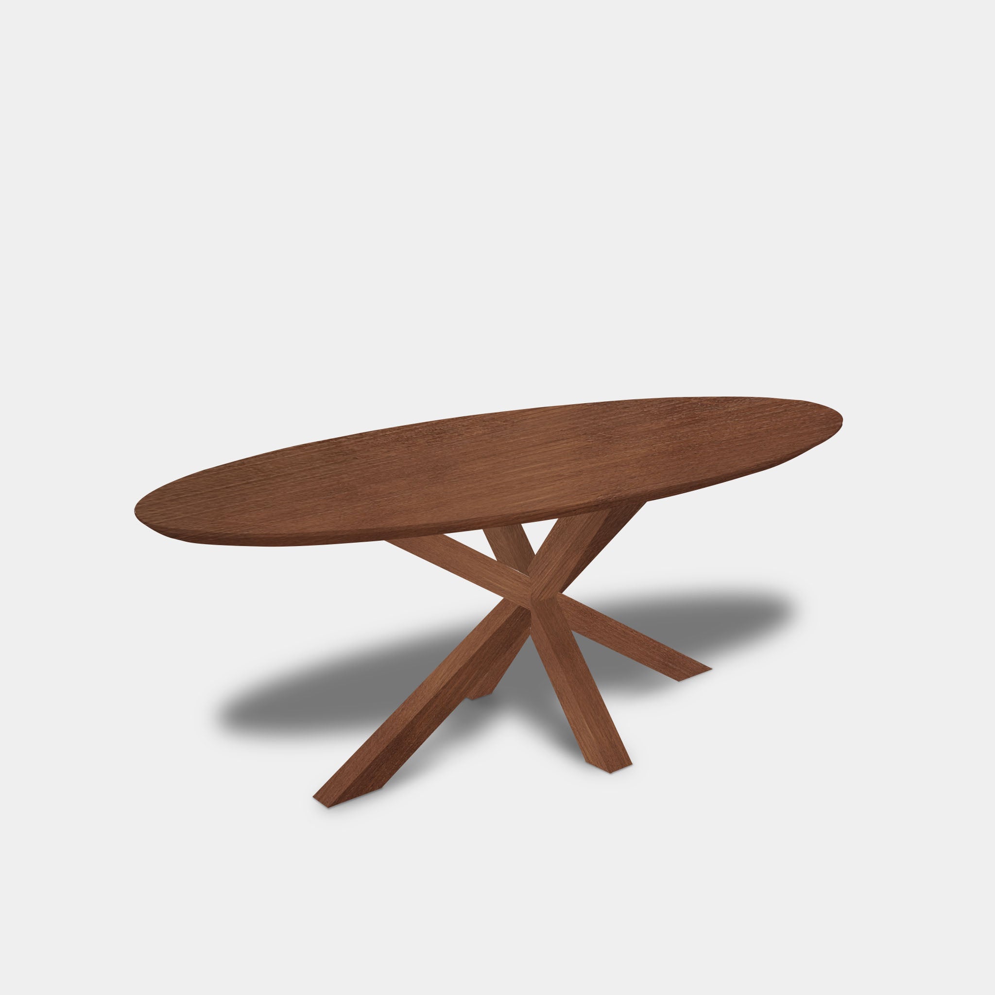 Tafel Ovaal Eikenhout - Matrix Hout - Toscane 102