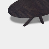 Tafel Ovaal Eikenhout - Matrix Hout - Dark Grey