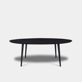 Tafel Ovaal Eikenhout - Konisch - Donker Eiken
