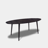 Table Oval Oak - Conical - Dark Grey