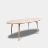 Tafel Ovaal Eikenhout - Konisch - Onbehandeld