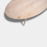 Tafel Ovaal Eikenhout - Konisch - Onbehandeld