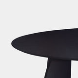Tafel Ovaal Eikenhout - Set Driehoek - Donker Eiken