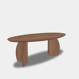 Tafel Ovaal Eikenhout - Set Driehoek - Cinnamon