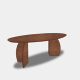 Tafel Ovaal Eikenhout - Set Driehoek - Toscane 102