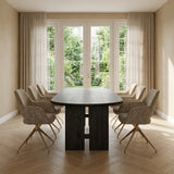 Black Friday Tafel Lilly - Plat Ovaal - Massief Eikenhout