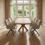 Black Friday Tafel Arle - Deens Ovaal - Massief Eikenhout