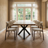 Tafel Daisy - Rechthoekig - Massief Eikenhout