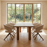 Black Friday Tafel Barly - Rechthoekig - Massief Eikenhout