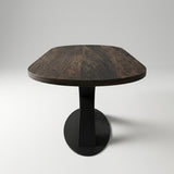 Tafel Dana - Plat Ovaal - Massief Eikenhout