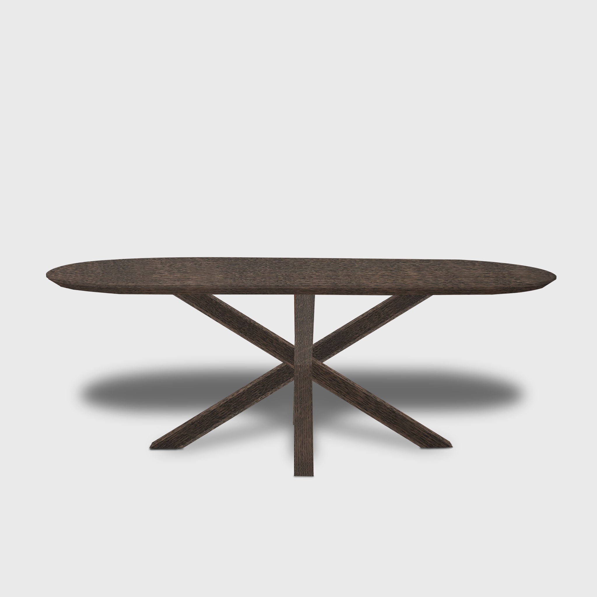 Table plate ovale en chêne - Matrix Wood - Sable
