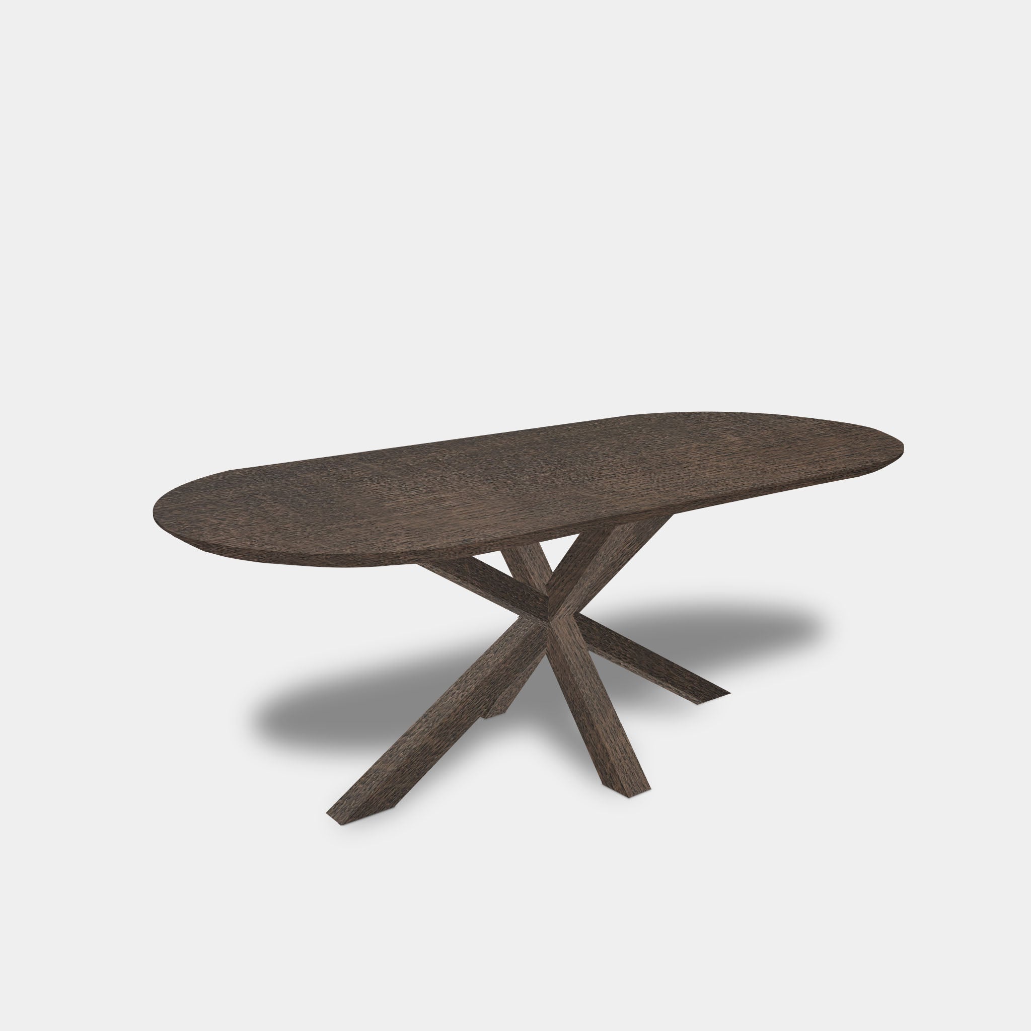 Table plate ovale en chêne - Matrix Wood - Sable