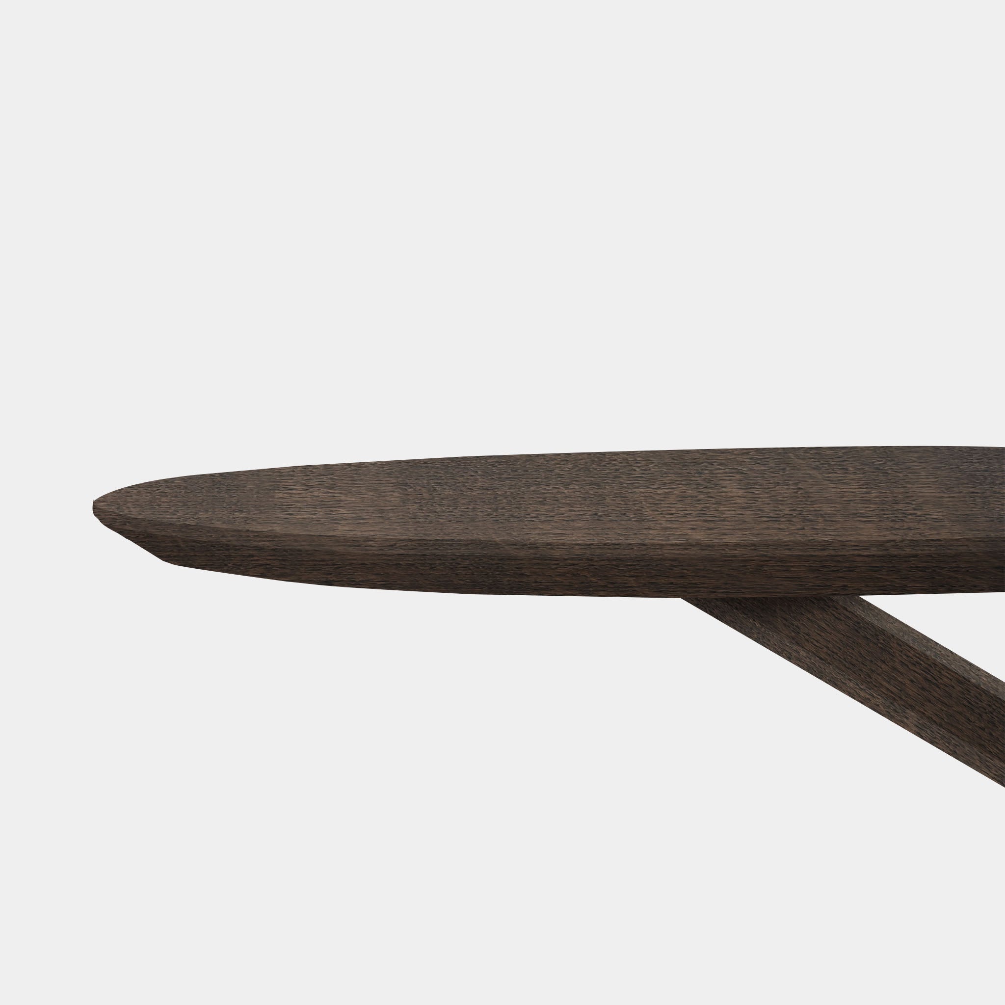 Table plate ovale en chêne - Matrix Wood - Sable