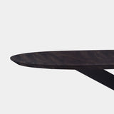 Tafel Plat Ovaal Eikenhout - Matrix - Dark Grey